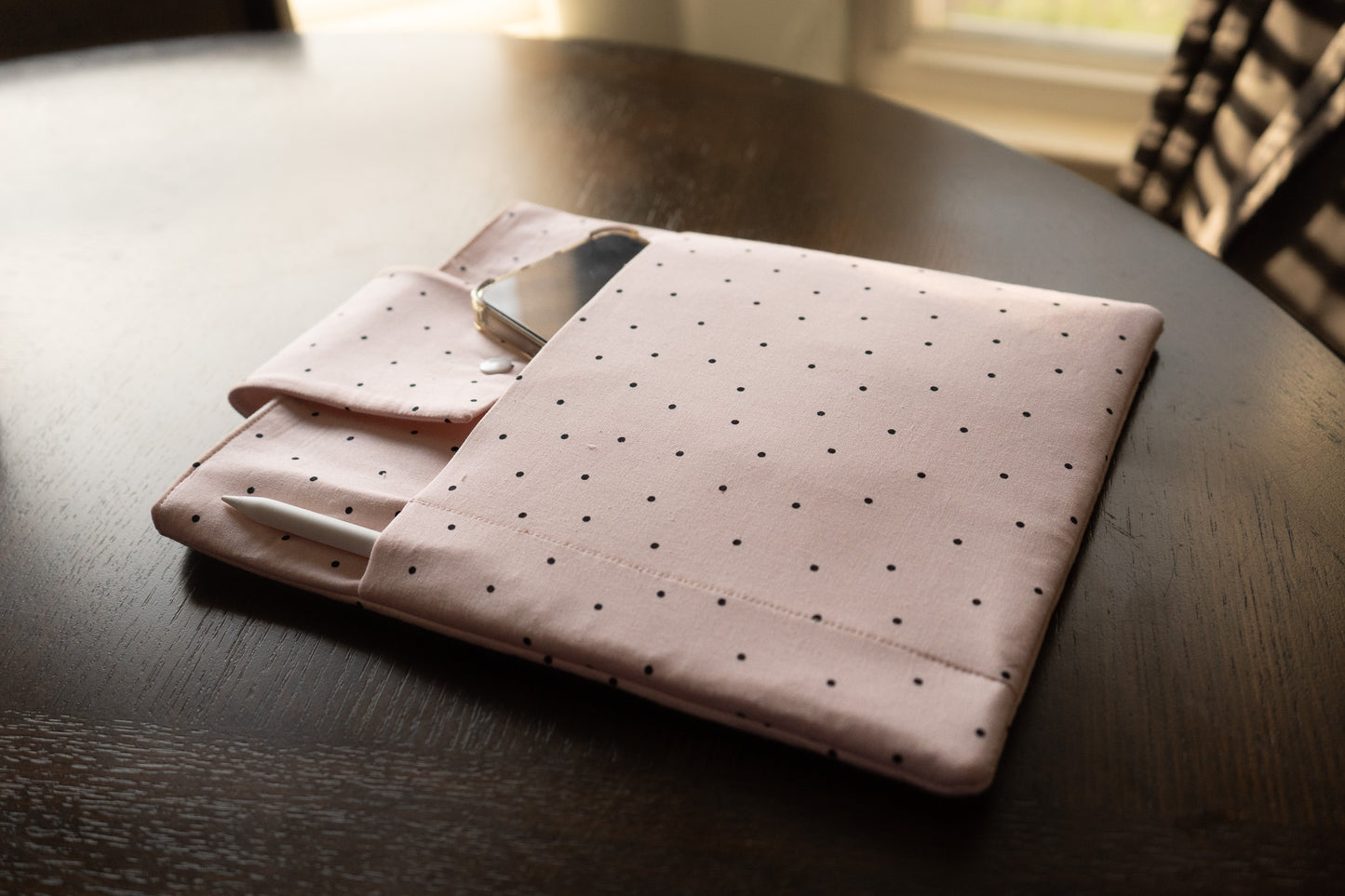 Polka Dot Book Sleeve